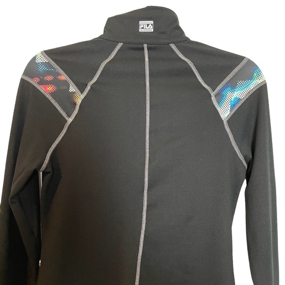 Fila Sport Running Jacket with Space Dye Geometric Pattern Accent Sz. XS - Picture 5 of 14